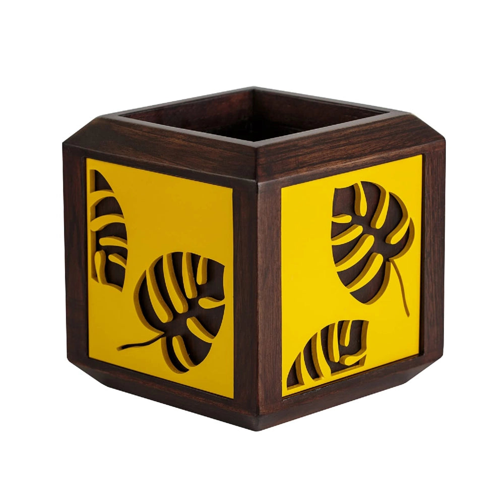 Point of Hue QUBO Tropical Yellow Planter Pot